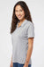 Adidas A403 Womens UPF 50+ Short Sleeve Polo Shirt Mid Grey Melange Model Side