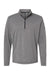 Adidas A401 Mens 1/4 Zip Pullover Heather Black Flat Front
