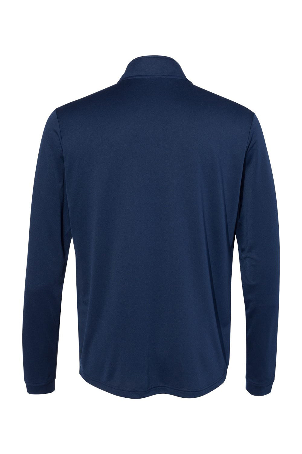 Adidas A401 Mens UPF 50+ 1/4 Zip Sweatshirt Collegiate Navy Blue Flat Back