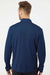 Adidas A401 Mens UPF 50+ 1/4 Zip Sweatshirt Collegiate Navy Blue Model Back