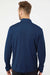 Adidas A401 Mens 1/4 Zip Pullover Collegiate Navy Blue Model Back