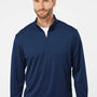 Adidas Mens UPF 50+ 1/4 Zip Sweatshirt - Collegiate Navy Blue - NEW