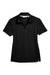 North End 78632 Womens Sport Red Performance Moisture Wicking Short Sleeve Polo Shirt Black Flat Front