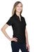North End 78632 Womens Sport Red Performance Moisture Wicking Short Sleeve Polo Shirt Black Model 3q