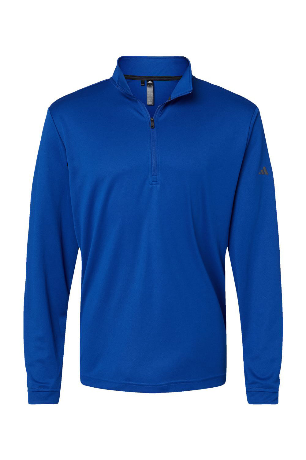 Adidas A401 Mens UPF 50+ 1/4 Zip Sweatshirt Collegiate Royal Blue Flat Front