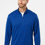 Adidas Mens UPF 50+ 1/4 Zip Sweatshirt - Collegiate Royal Blue - NEW