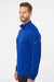 Adidas A401 Mens UPF 50+ 1/4 Zip Sweatshirt Collegiate Royal Blue Model Side