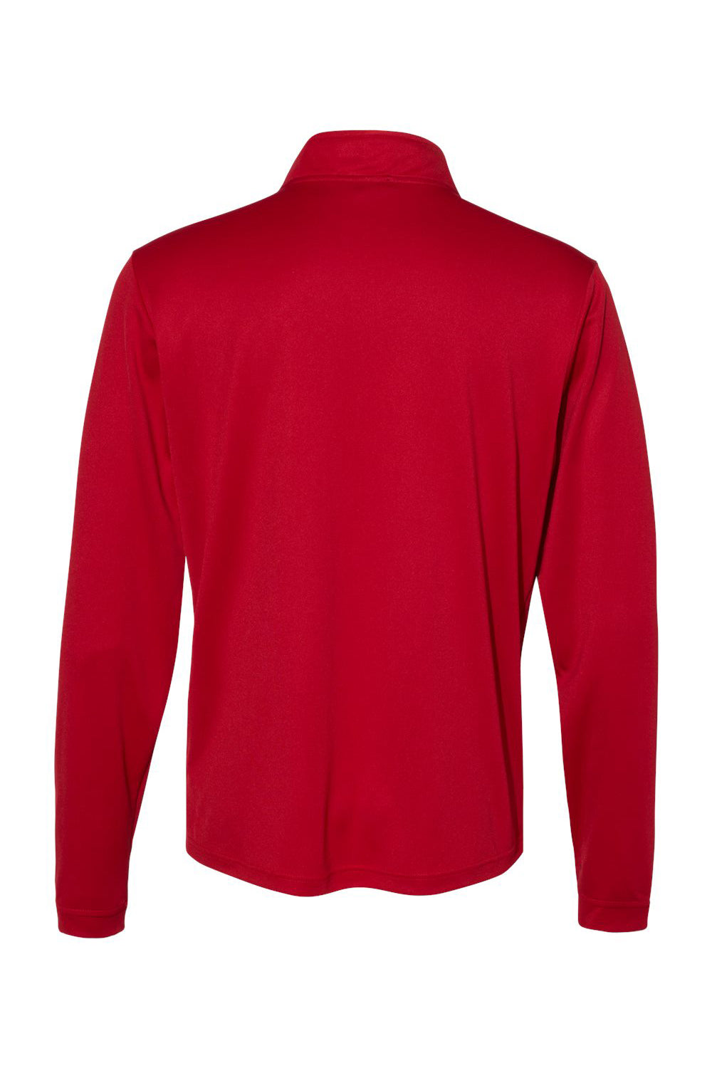 Adidas A401 Mens 1/4 Zip Pullover Power Red Flat Back