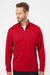 Adidas A401 Mens UPF 50+ 1/4 Zip Sweatshirt Power Red Model Front