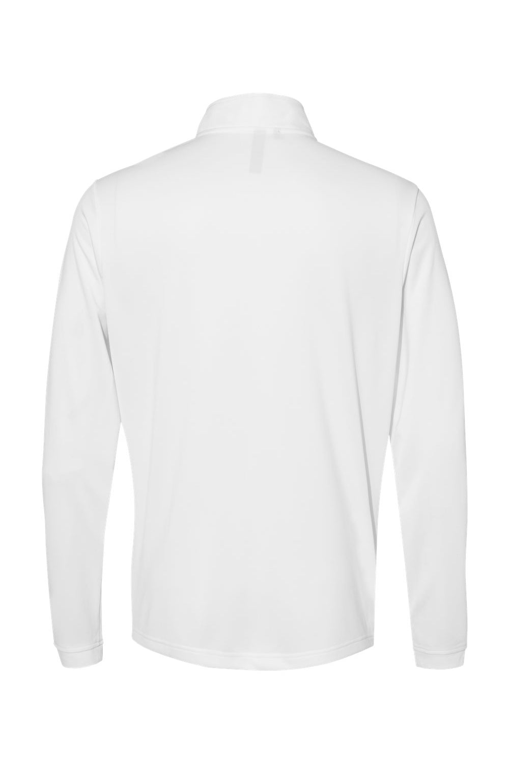 Adidas A401 Mens UPF 50+ 1/4 Zip Sweatshirt White Flat Back