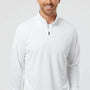 Adidas Mens UPF 50+ 1/4 Zip Sweatshirt - White - NEW