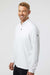 Adidas A401 Mens UPF 50+ 1/4 Zip Sweatshirt White Model Side