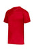 Augusta Sportswear AG1565 Mens Attain 2 Moisture Wicking Button Short Sleeve Baseball Jersey Red Model Flat Front