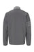 Adidas A267 Mens 3 Stripes Water Resistant Full Zip Jacket Grey Flat Back