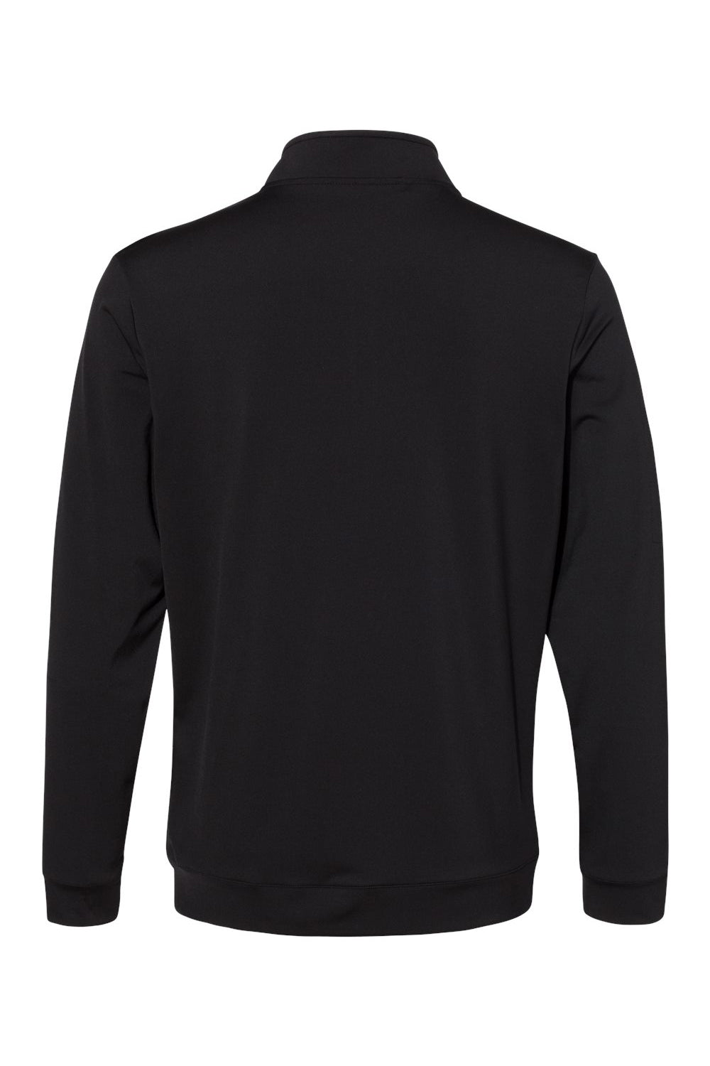 Adidas A295 Mens Performance UPF 50+ 1/4 Zip Sweatshirt Black Flat Back