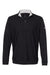 Adidas A295 Mens Performance 1/4 Zip Pullover Black Flat Front