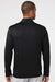 Adidas A295 Mens Performance UPF 50+ 1/4 Zip Sweatshirt w/ Pocket Black Model Back
