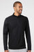 Adidas A295 Mens Performance UPF 50+ 1/4 Zip Sweatshirt Black Model Front