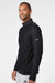 Adidas A295 Mens Performance UPF 50+ 1/4 Zip Sweatshirt w/ Pocket Black Model Side