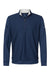 Adidas A295 Mens Performance UPF 50+ 1/4 Zip Sweatshirt w/ Pocket Collegiate Navy Blue Flat Front