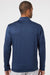 Adidas A295 Mens Performance UPF 50+ 1/4 Zip Sweatshirt w/ Pocket Collegiate Navy Blue Model Back