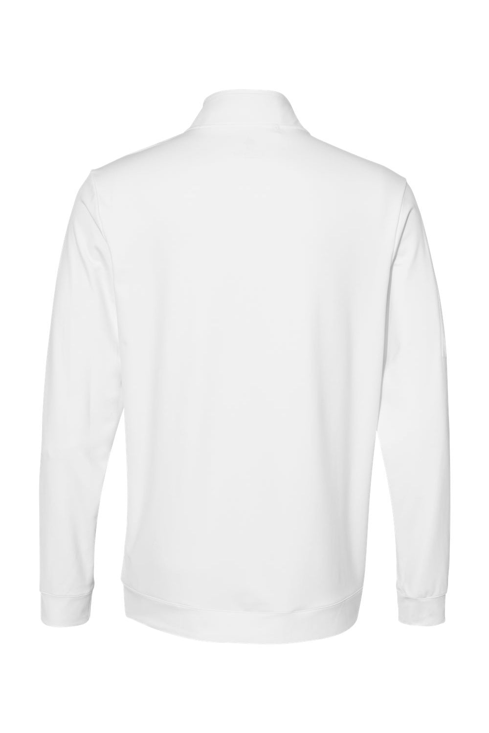 Adidas A295 Mens Performance 1/4 Zip Pullover White Flat Back