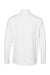 Adidas A295 Mens Performance UPF 50+ 1/4 Zip Sweatshirt w/ Pocket White Flat Back