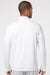 Adidas A295 Mens Performance UPF 50+ 1/4 Zip Sweatshirt w/ Pocket White Model Back