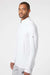 Adidas A295 Mens Performance 1/4 Zip Pullover White Model Side