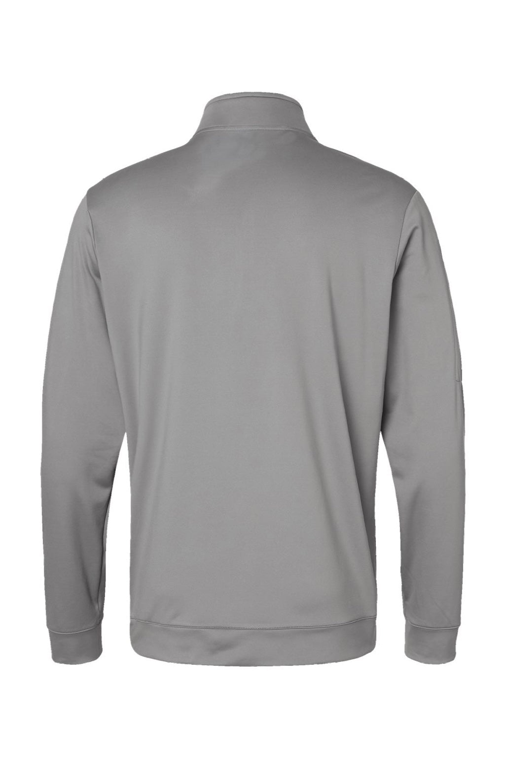 Adidas A295 Mens Performance UPF 50+ 1/4 Zip Sweatshirt w/ Pocket Grey Flat Back