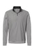 Adidas A295 Mens Performance UPF 50+ 1/4 Zip Sweatshirt w/ Pocket Grey Flat Front