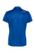 Adidas A325 Womens 3 Stripes UPF 50+ Short Sleeve Polo Shirt Collegiate Royal Blue/Grey Flat Back