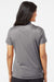 Adidas A325 Womens 3 Stripes UPF 50+ Short Sleeve Polo Shirt Grey/Black Model Back