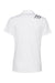 Adidas A325 Womens 3 Stripes UPF 50+ Short Sleeve Polo Shirt White Flat Back