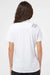 Adidas A325 Womens 3 Stripes Short Sleeve Polo Shirt White/Black Model Back