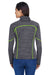 North End 78697 Womens Sport Red Flux Full Zip Jacket Carbon Grey/Acid Green Model Back