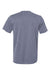 Adidas A376 Mens Short Sleeve Crewneck T-Shirt Heather Collegiate Navy Blue Flat Back