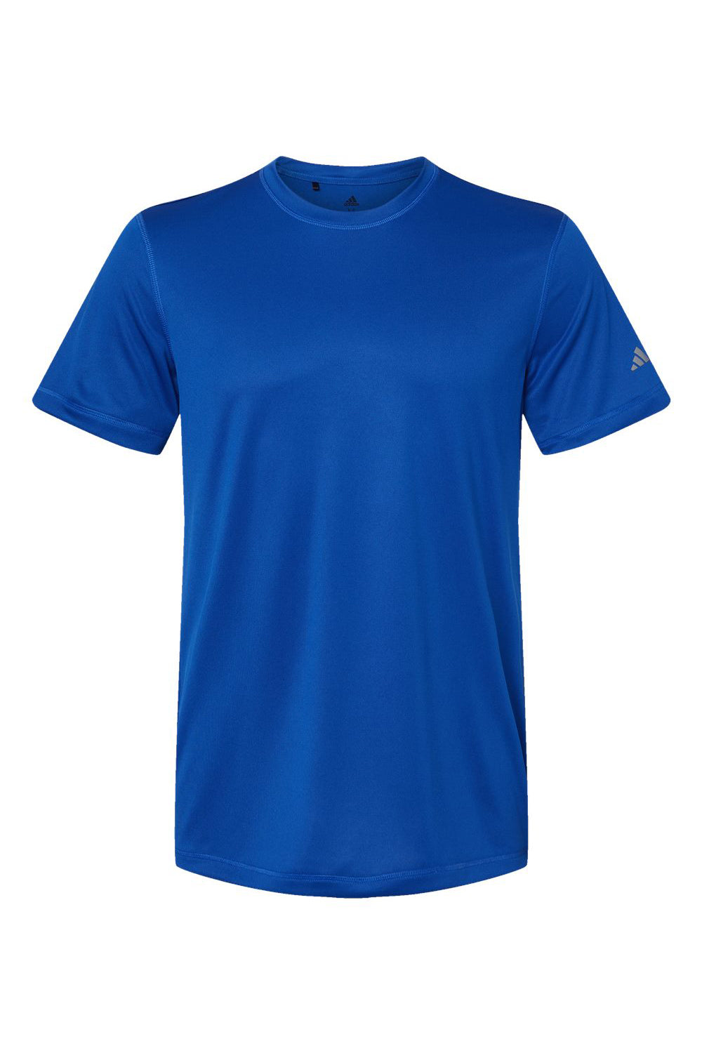 Adidas A376 Mens UPF 50+ Short Sleeve Crewneck T-Shirt Collegiate Royal Blue Flat Front