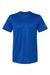 Adidas A376 Mens UPF 50+ Short Sleeve Crewneck T-Shirt Collegiate Royal Blue Flat Front
