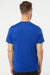 Adidas A376 Mens Short Sleeve Crewneck T-Shirt Collegiate Royal Blue Model Back