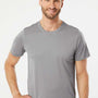 Adidas Mens UPF 50+ Short Sleeve Crewneck T-Shirt - Grey - NEW