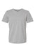 Adidas A376 Mens Short Sleeve Crewneck T-Shirt Heather Grey Flat Front