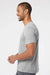 Adidas A376 Mens Short Sleeve Crewneck T-Shirt Heather Grey Model Side