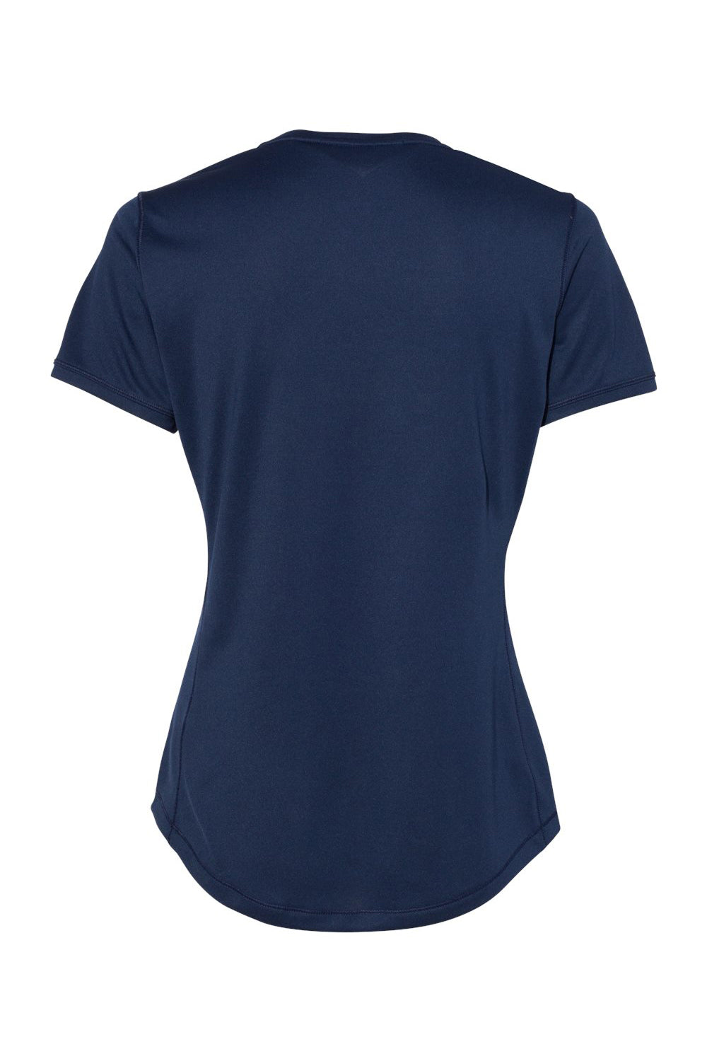 Adidas A377 Womens Short Sleeve Crewneck T-Shirt Collegiate Navy Blue Flat Back