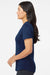 Adidas A377 Womens Short Sleeve Crewneck T-Shirt Collegiate Navy Blue Model Side
