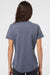 Adidas A377 Womens Short Sleeve Crewneck T-Shirt Heather Collegiate Navy Blue Model Back