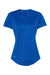 Adidas A377 Womens UPF 50+ Short Sleeve Crewneck T-Shirt Collegiate Royal Blue Flat Front