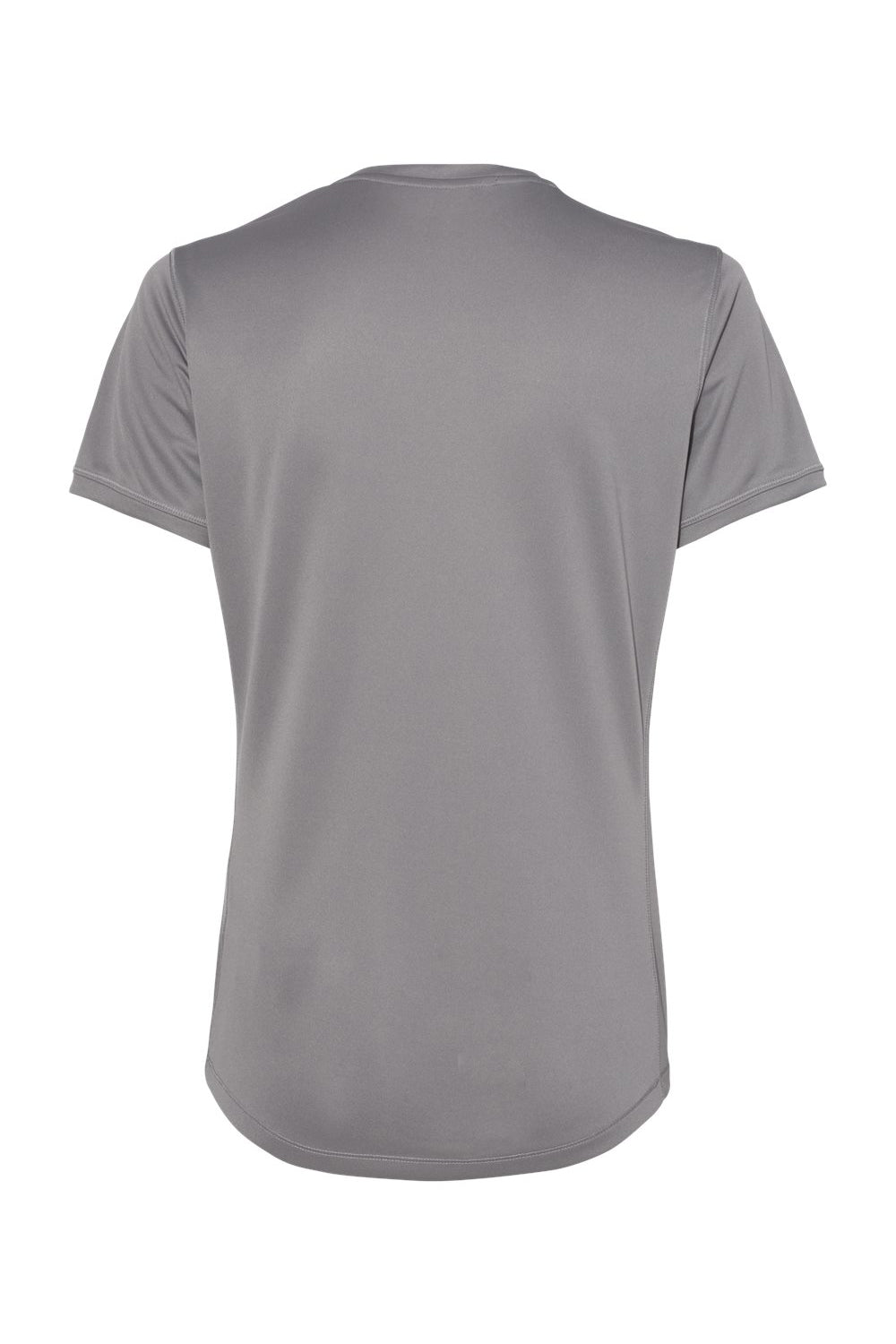 Adidas A377 Womens Short Sleeve Crewneck T-Shirt Grey Flat Back