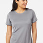 Adidas Womens UPF 50+ Short Sleeve Crewneck T-Shirt - Grey - Closeout