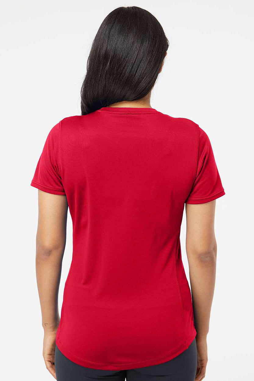 Adidas A377 Womens Short Sleeve Crewneck T-Shirt Power Red Model Back